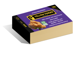 Piteiras Descartáveis Yellow Finger Cotton Brown Double