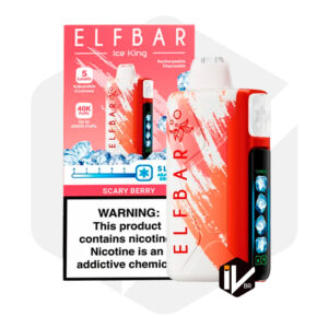Cigarro Eletrônico ELFBAR Ice King 40K – 40.000 Puffs Sabor Scary Berry (Mix de Frutas Vermelhas)