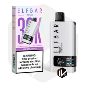 Cigarro Eletrônico ELFBAR TE30K – 30000 Puffs Sabor Açai Banana Ice